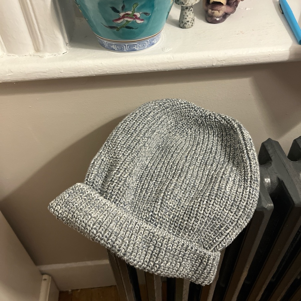 Grey cotton beanie